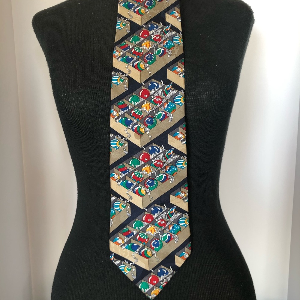 Christmas Ornament George Machado Men’s Silk Tie